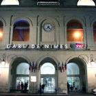 Imatge de la façana de l'estació francesa de Nimes.