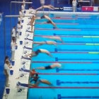 El nedador andalús no es va llençar a l'aigua en honor a les víctimes.
