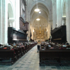 L'interior de la Catedral durant l'homilia de l'Arquebisbe Jaume Pujol.