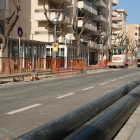Estado de la calle Montserrat Caballé debida a las obras