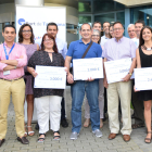 Imatge dels representants dels projectes premiats en la III Convocatòria d'Ajudes PortSolidari.
