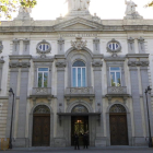 Imagen de la fachada del Tribunal Supremo, en Madrid.