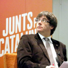 El cap de llista de Junts per Catalunya, Carles Puigdemont.