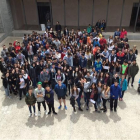 Imagen de los alumnos de 4º de ESO de los institutos de la Conca de Barberà que han participado al proyecto Genus.
