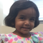 Sherin Mathews de 3 años fue adoptada en un orfanato de la India.