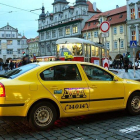 Imatge d'un taxi de la ciutat de Praga.