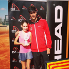 Anna Ortiz amb Alberto Gil, tots dos del Club Tennis Tarragona.
