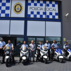 Imagen de los nuevos agentes que se han incorporado a la Policía de Torredembarra.