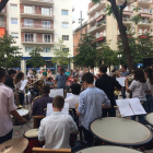 El Grup de Metalls i el Grup de Percussió de Grau Professional han realitzat un concert a la plaça Vergaduer de Tarragona.