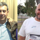 A la izquierda Andrés Lechuga, quien encabeza la candidatura Sempre>endavant!. A la derecha Àlex Satué, quién encabeza la candidatura Temps de Rugby.