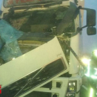 Imatge d'un dels camions afectats per l'accident.