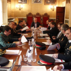 Un momento de la reunión de la Junta Local de Seguretat de Tarragona.
