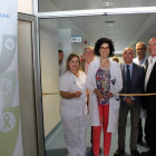Imatge del moment de la inauguració del nou servei de rehabilitació i medicina física de l'Hospital Joan XXIII.