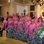 El Coro Rociero Aromas de Azahar de Creixell a la seva actuació a la Missa Rociera a l'església de Sant Jaume de Creixell aquest passat diumenge.
