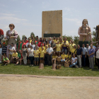 La inauguració del Piló del Rescat va comptar amb la participació dels gegants de Bagà i de Vila-seca.