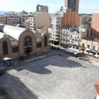 Plano cenital de la plaza Corsini días después de que se desmontara el entoldado, a finales del mes de mayo.