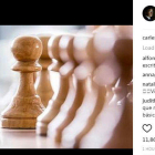 El perfil del president de la Generalitat, Carles Puigdemont, a Instagram amb la imatge del tauler d'escacs.