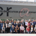 Imatge dels investigadors i representants d'empreses del projecte Aquavalens que aquest dijous i divendres es reuneixen al campus Catalunya de la URV.