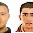 Mohammad Hychami, a l'esquerra, i Youseff Allaa, a la dreta, en fotografies difoses per Mossos d'Esquadra.