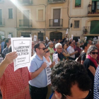 Concentració a la plaça de la Font, davant l'Ajuntament de Tarragona.