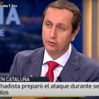 Instant d'un dels debats que el canal de televisió va emetre després dels atemptats de Barcelona i Cambrils.