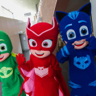 Los PJ Masks eclipsan la llegada de los Pajes Reales en la Pobla de Mafumet