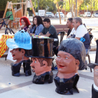 Algunos de los participantes en el acto celebrado la tarde de ayer el miércoles en la plaza del Tarragonès.