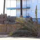 Ni el viento puede con el Pesebre de Arena de la Pineda