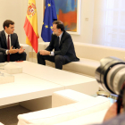 Imatge d'arxiu d'una trobada entre el líder de Cs, Albert Rivera, i el president del govern espanyol, Mariano Rajoy.