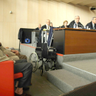 Fèlix Millet, en el banquillo de los acusados, sentado ante abogados defensores, el 16 de junio del 2017.