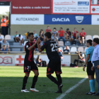 Dejan Lekic entra al terreny de joc en substitució de Máyor, en el partit de dissabte contra l'Osasuna a l'Estadi Municipal.