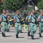 Soldados d ela unidad de La Legión desfilando.
