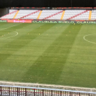 El Estadio de Vallecas, antes de iniciar el duelo.