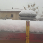 En Horta de Sant Joan ya se han acumulado cuatro centímetros de nieve nueva.