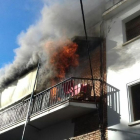 El foc ha cremat una de leshabitacions de l'habitatge