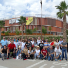 Foto de grup dels voluntaris que han visitat l'Anella Mediterrània aquest dimecres 27 de setembre.