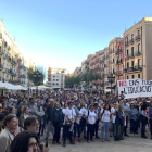 Concentración en la plaza de la Font de Tarragona.