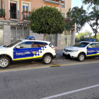 Imatge dels nous vehicles policials de la Policia Local d'Atlafulla, adquirits per sistema de rènting per quatre anys.