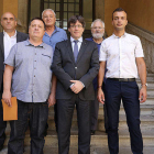 La reunión que se produjo este mes de agosto donde se ofreció a Carles Puigdemont alojamiento en caso de exilio forzoso.