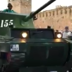 Un tanc del 155 al Carnaval de Montblanc