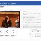 Captura de pantalla de la nova eina 'videoacta' de les sessions plenaries de Cambrils.