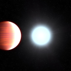 Recreación del Kepler-13AB hecha por la NASA.