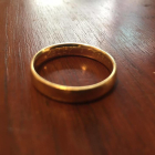 Imatge de l'anell trobat al riu Francolí.