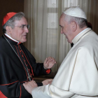 Imatge de la trobada del 27 de novembre passat entre el papa Francesc i el cardenal Martínez Sistach