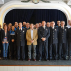 Imatge de les autoritats portuàries durant la celebració del Dia de la Policia Portuària.