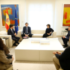 Imatge de la reunió d'aquesta setmana del president de SCC, Josep Rosiñol i el govern espanyol.