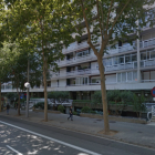 Imatge del carrer Numància de Barcelona on els detinguts van oferir a l'agent un pis franc.