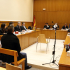 Imatge de la sala de vistes de l'Audiència de Barcelona on s'ha celebrat el judici.