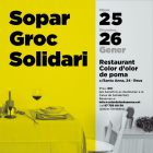 Imatge del cartell del sopar groc solidari que se celebrarà a Reus.
