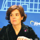 La vicepresidenta del govern espanyol, Soraya Sánz de Santamaria.